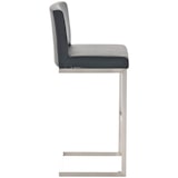 thumbnail of Barhocker Paros Kunstlederbezug schwarz