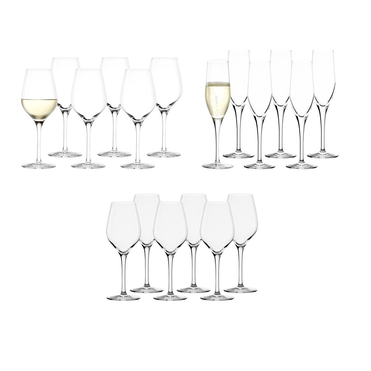 Stölzle Lausitz EXQUISIT Champagner Tasting Set 18-tlg.