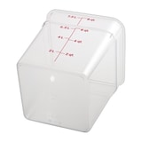 thumbnail of CAMBRO - 8SFSCW-135 - Recipiente quadrado 7,6 L - 21,5 x 21,5 x 23 cm - Transparente (Tampa não incluída)