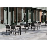 thumbnail of METRO PROFESSIONAL Gastro Tisch Balsario, Alu/Polyrattan, 130 x 90 cm, rechteckig, grau