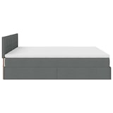 thumbnail of vidaXL Ottoman-Bett mit Matratzen & LEDs Dunkelgrau 180x200 cm Stoff