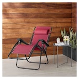 thumbnail of Silla plegable tumbona hamaca Gravedad Cero roja