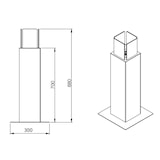 thumbnail of Bio-ethanol tuinhaard buiten biohaard Capri 70 Zwart