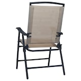 thumbnail of Chaises De Jardin Pliables Lot De 2 Textilène Taupe