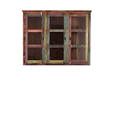 thumbnail of SIT Möbel Kastuitbreiding | 3 deuren met glasinzet | Oud hout gelakt | gekleurd | B 140 x D 40 x H 110 cm | 09134-98 | Serie RIVERBOAT