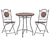 thumbnail of vidaXL 3-tlg. Bistro-Set Mosaik Keramik Terrakotta
