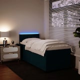 thumbnail of vidaXL Boxspringbett mit Matratze Blau 100x200 cm Samt