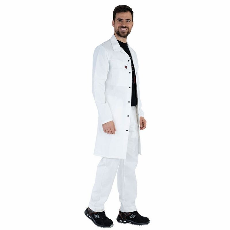 Lafont - Blouse de travail polyester majoritaire AMBRE Blanc Taille XS