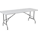 thumbnail of BRASQ Inklapbare Vouwtafel Wit - 180x70x74cm- Campingtafel - Klaptafel - Weerbestendig - Tafel met draaghandvat