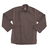 thumbnail of Chef Works® Kochjacke HARTFORD COOL VENT & lite, Reißverschluss, Graphitbraun, Größe XXL