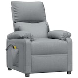 thumbnail of vidaXL Massagesessel Elektrisch Hellgrau Stoff