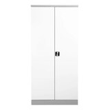 thumbnail of PROREGAL Stahlschrank BEE mit 9 lackierten Fachböden | HxBxT 195x92x50cm | Grau-Weiß | Werkstattschrank Werkzeugschrank Aktenschrank Universalschrank