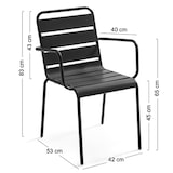 thumbnail of Terrassensessel aus Tonmetall