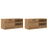 thumbnail of vidaXL TV-Schränke 2 Stk. Artisan-Eiche 80x35x36,5cm Holzwerkstoff