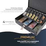 thumbnail of HMF 10015-02 Geldkassette mit Münzzählbrett, 30 x 24 x 9 cm, Schwarz