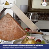 thumbnail of Louis Tellier - Appareil à raclette - Brézière® Bron Coucke 230V 850W, Inox poignées bois - BREZ01NX