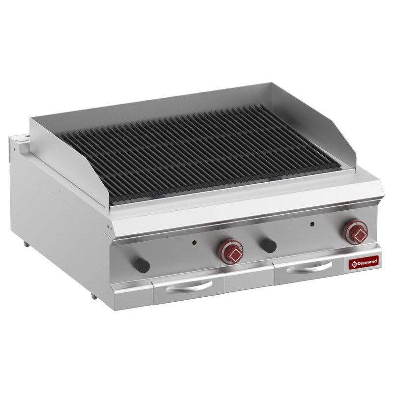 Grill pierre de lave -module1/1- dble face - Diamond