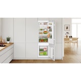 thumbnail of Bosch Serie 2 KIV87NSE0 Einbau-Kühl-Gefrier-Kombination mit Gefrierbereich unten, 177.2 x 54.1 cm, Schleppscharnier