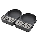 thumbnail of METRO Professional Bandeja recogegotas para dispensadores ABBG003, polipropileno / acero inoxidable, 25.5 x 20 x 4 cm, negro / plata