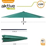 thumbnail of Parasol hexagonal d300 cm color verde Aktive Garden