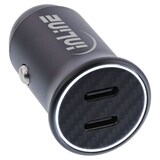 thumbnail of InLine® USB KFZ Stromadapter Power Delivery, 2x USB-C, schwarz, max. 33W