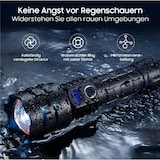thumbnail of Taschenlampe LED Aufladbar, 2000 Lumen, 300 m Zoom, Wasserdicht