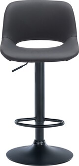 thumbnail of DELUKE® Barhocker JAKSON - Schwarz, Kunstleder, Schwarz | Barhocker mit Lehne Barstuhl Tresenhocker Tresenstuhl Kneipenhocker Kneipenstuhl