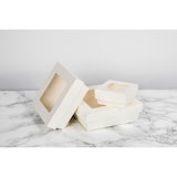 thumbnail of Ecolomique - 25 Pcs - Boîte carton blanc "Kray" - 350 ml, 11,5 x 11,5 cm, Hauteur: 4 cm - ECO210KRAYWH115