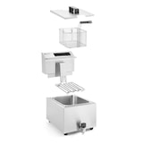 thumbnail of Friteuse Profi Line avec robinet de vidange numérique - 8 l, HENDI, Profi Line, 8L, 230V/3500W, 300x515x(H)345mm