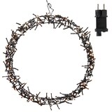 thumbnail of ECD Germany LED Lichterkranz Ø38 cm, 300 LEDs Warmweiß, 8 Leuchtmodi, IP44, Metallkranz Türkranz Hängekranz Weihnachtsdeko Innen/Außen