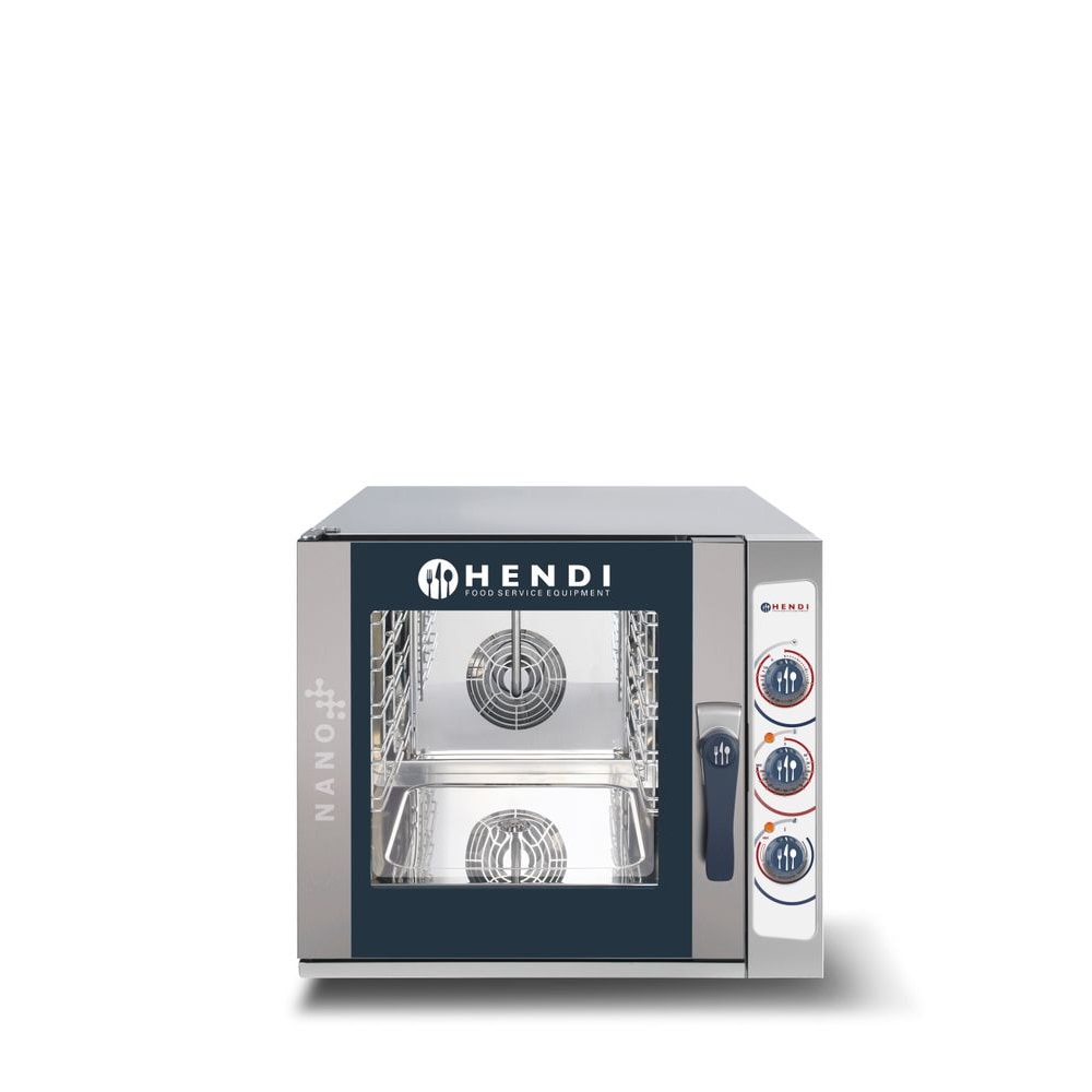 Forno a vapore a convezione manuale NANO 5x GN 2 / 3, HENDI, 400V/5400W, 700x714x(H)628mm