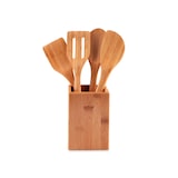 thumbnail of Excelsa set de utensilios con portautensilios Eco Living de bambú natural