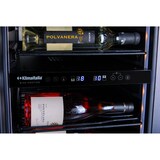 thumbnail of Frigo vini slim 45 cm 2 temperature. 105 bottiglie. Porta vetro a sfioro. Luce led. Mensole inox. Termometro digitale. Modello SLIMWINE-SW105-2TB