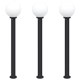 thumbnail of vidaXL Pollerleuchten 3 Stk. 120 cm Schwarz IP44