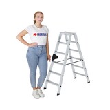 thumbnail of PROREGAL Stufen-Stehleiter beidseitig begehbar 2x6 Stufen