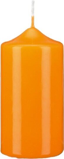 Spitzkopf Stumpen Kerzen Mandarin Orange 25 x Ø 7 cm, 6 Stück