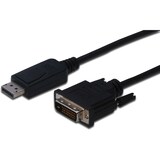 thumbnail of DIGITUS DisplayPort Adapterkabel DP-DVI 2.0m DP 1.1a  sw.