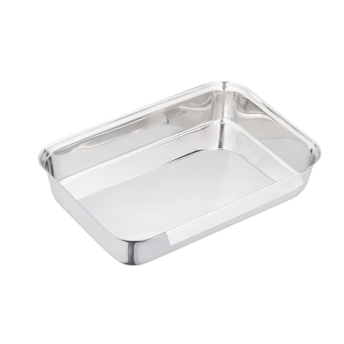 Relaxdays Panierstraße Edelstahl, 3 Schnitzel Panierset Schalen, mit Panierzange, stapelbar, spülmaschinenfest, silber