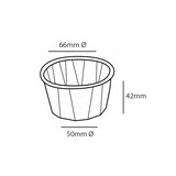 thumbnail of Natureko FSC papieren sausbakje 3,25oz / 100ml bruin