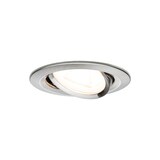 thumbnail of Paulmann Spot encastré LED Nova schwenkbar Kit de base orientable  rond 84mm 50° GU10 3x6,5W 3x460lm 230V  2700K Acier brossé 93429