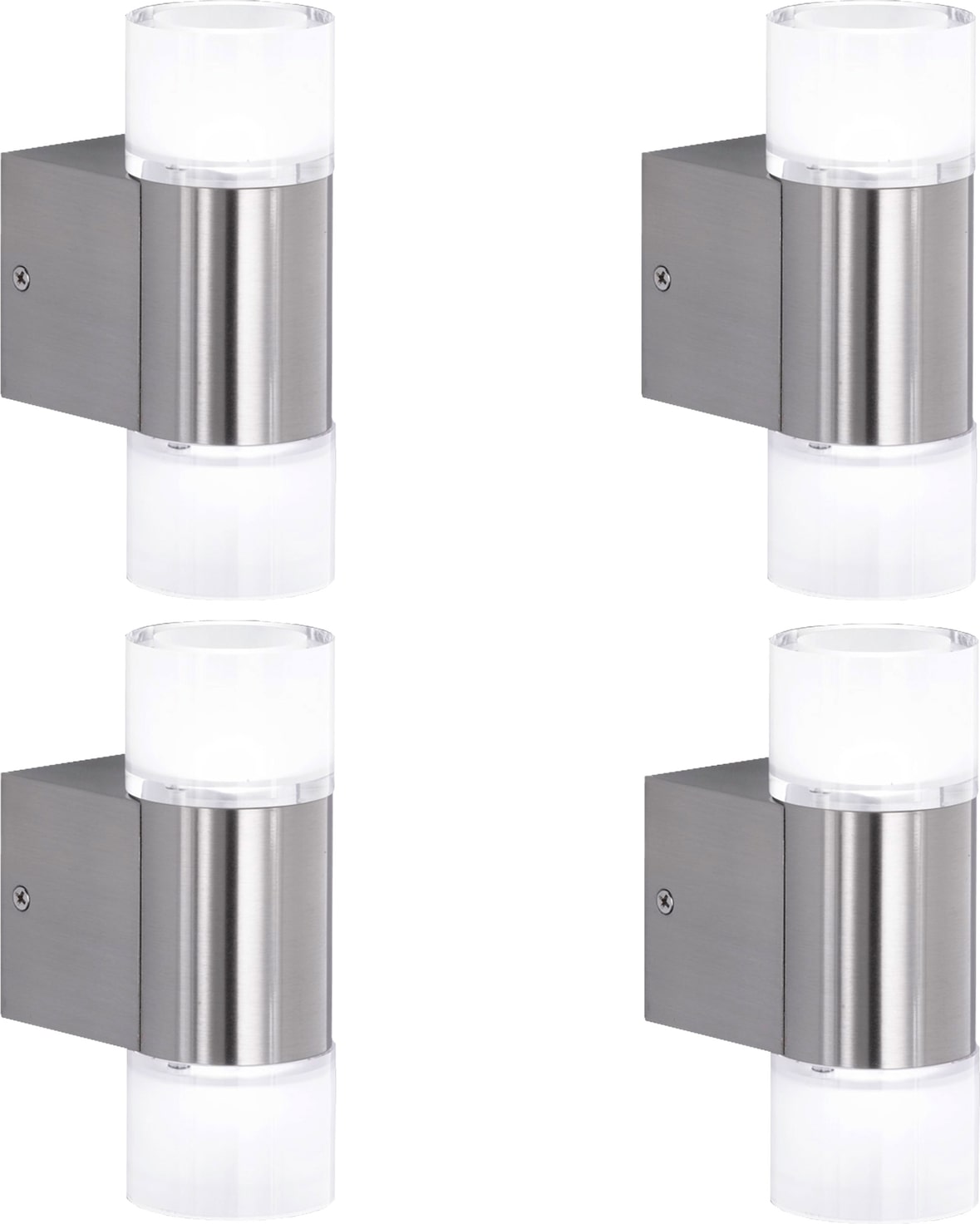 4er-Set Trio LED Wandleuchte RL181, Strahler Wandlampe, inkl. Leuchtmittel