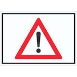 thumbnail of Achtung Symbol Aufkleber A9 (37x52mm)