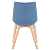 thumbnail of Esszimmerstuhl Passaic Samt blau