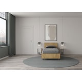 thumbnail of Cama sin somier 80x190 con cabecera recta de listones roble natural Ankel