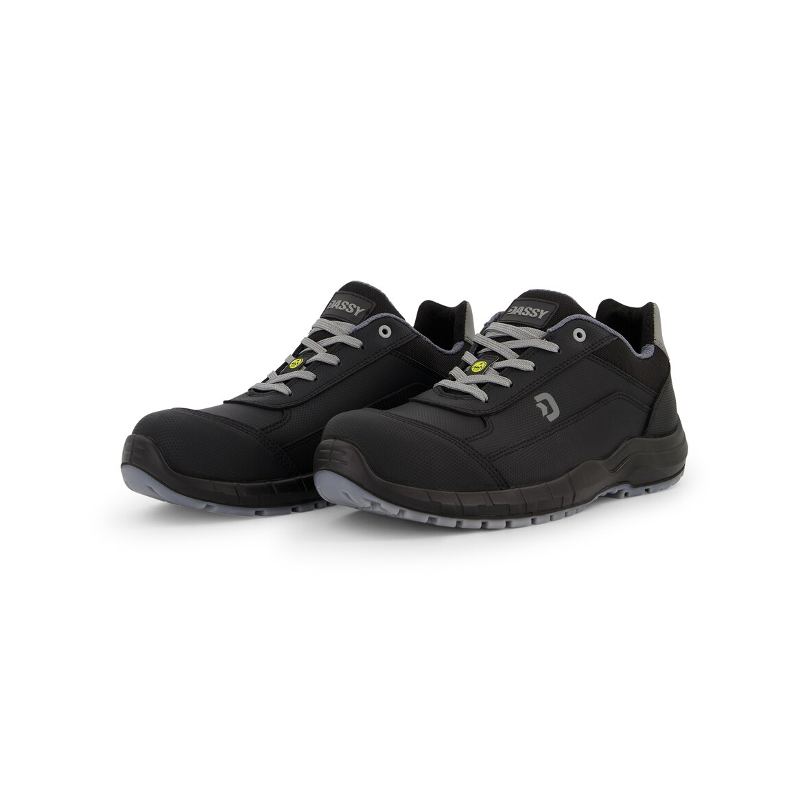 DASSY® Horus S3S FO SR ESD Sicherheitshalbschuhe | EN ISO 20345:2022 | DGUV 112-191 | ESD | Mikrofaser | Art.-Nr. 25595 schwarz 40