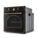 thumbnail of Victoria Einbaubackofen Retro-Design 9 Funktionen 50-250°C schwarz Schwarz