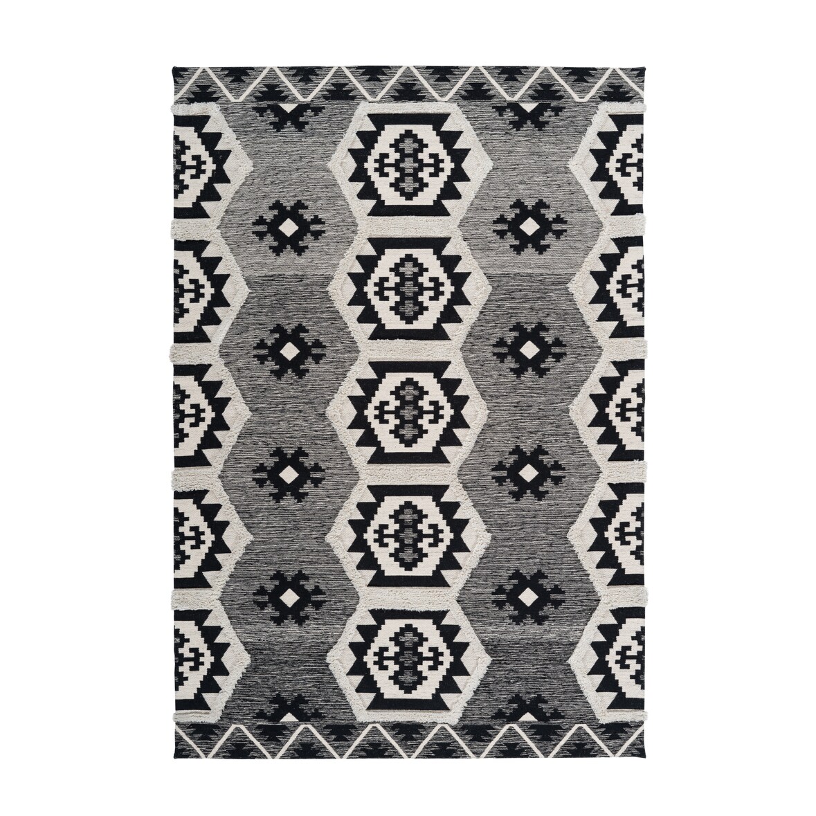 Kayoom Teppich Ethnie 300 Grau - FX1LQ-200-290-E