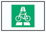 thumbnail of Radschnellweg Symbol Schild A3 Rückseite selbstklebend