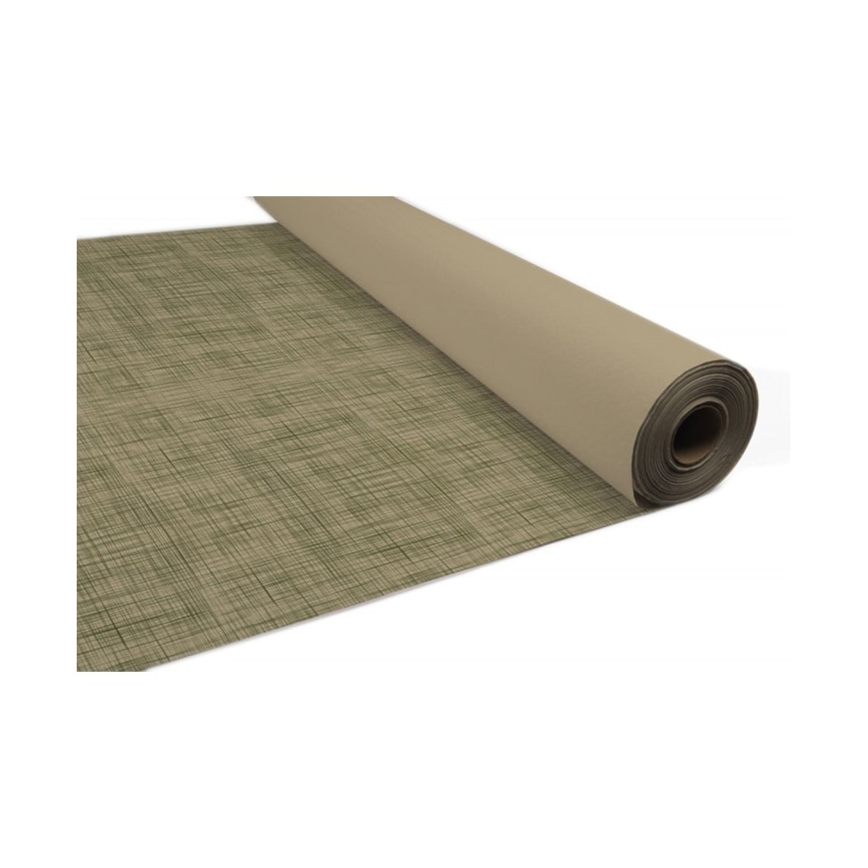 Rol papieren tafelkleed 120x100 gedecoreerd bruin stedelijk groen