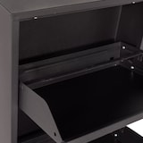 thumbnail of Sapateira 3 portas - 50 x 15 x 103,5 cm - Sapateira - Sistema de armazenamento de sapatos - Metal - Caixa de armazenamento de sapatos - Preto